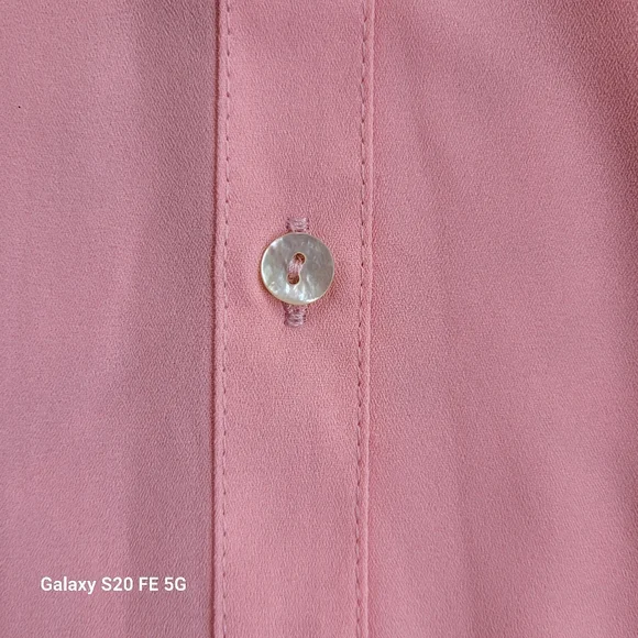 Nanette Lepore Soft Melon Colored Ruffled Blouse - Picture 4 of 10